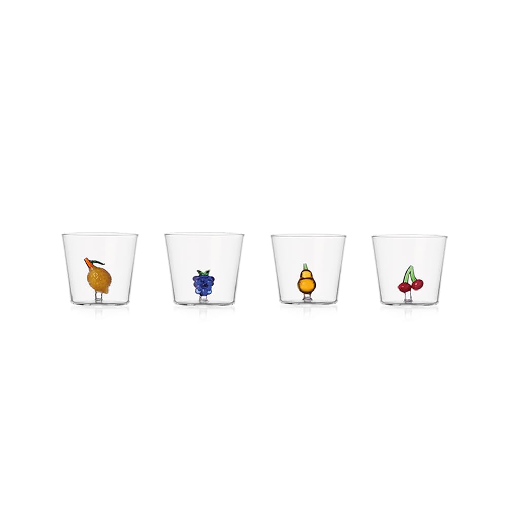 Ichendorf Milano Set 4 Tumbler Assortiti Fruits&Flowers