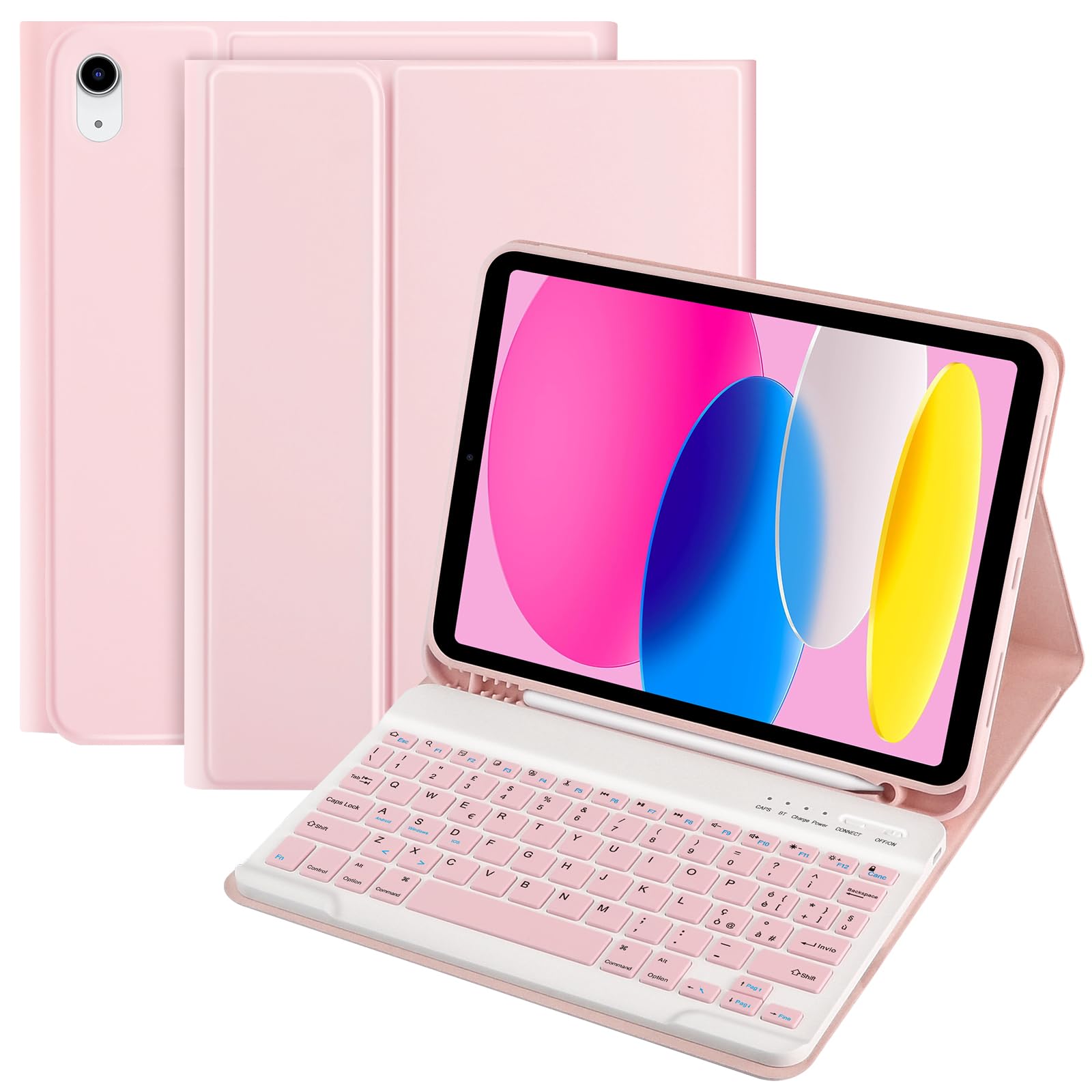 Tqq Cover iPad 10/11 Generazione con Tastiera QWERTY
