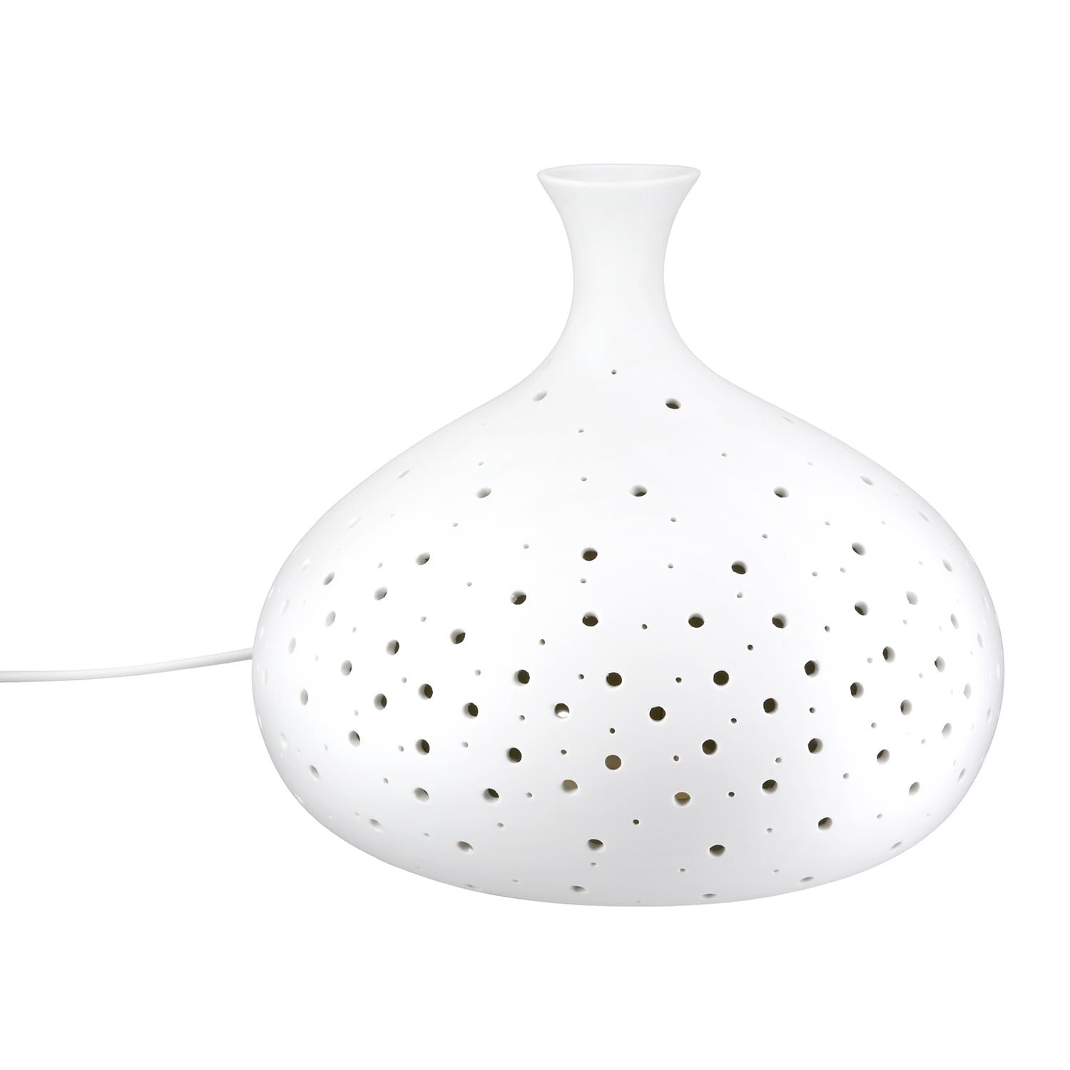 GILDE Lampada da tavolo Galaxy in Porcellana, Bianco