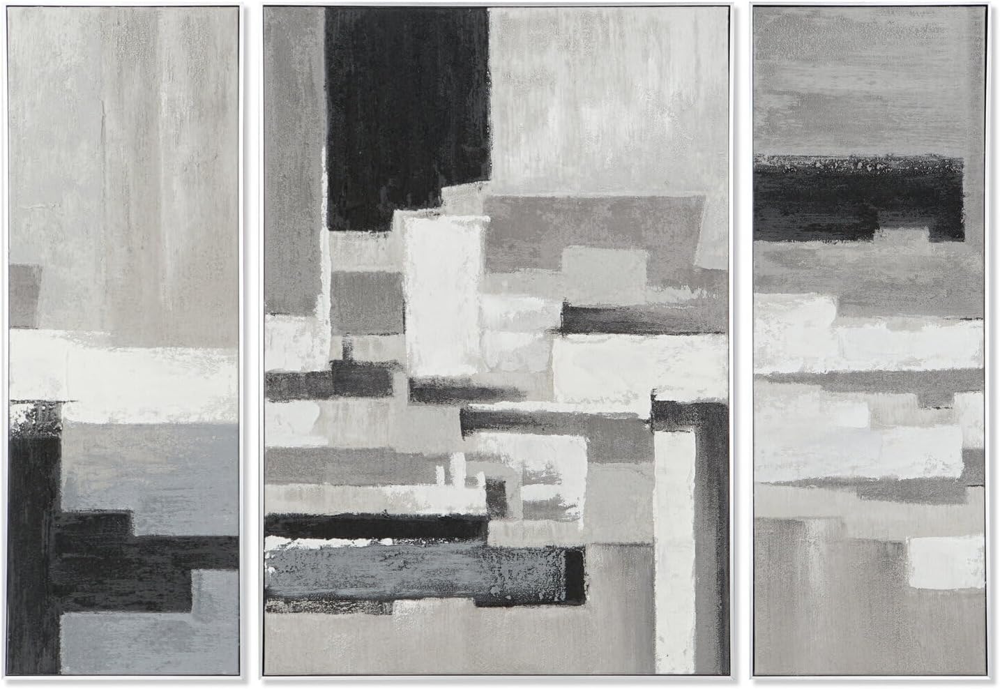 CUADRO SET 3 LIENZO PS 140X3,5X100 ABSTRACTO