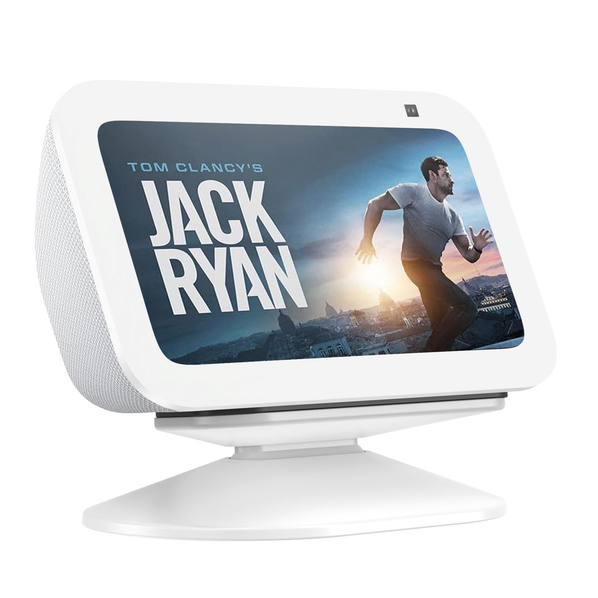 Plusacc - Supporto Regolabile per Echo Show 5 (3a Gen), Bianco