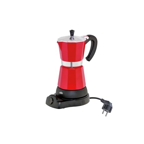 Cilio 273854 - Caffettiera elettrica Classico da 6 tazzine, colore: Rosso