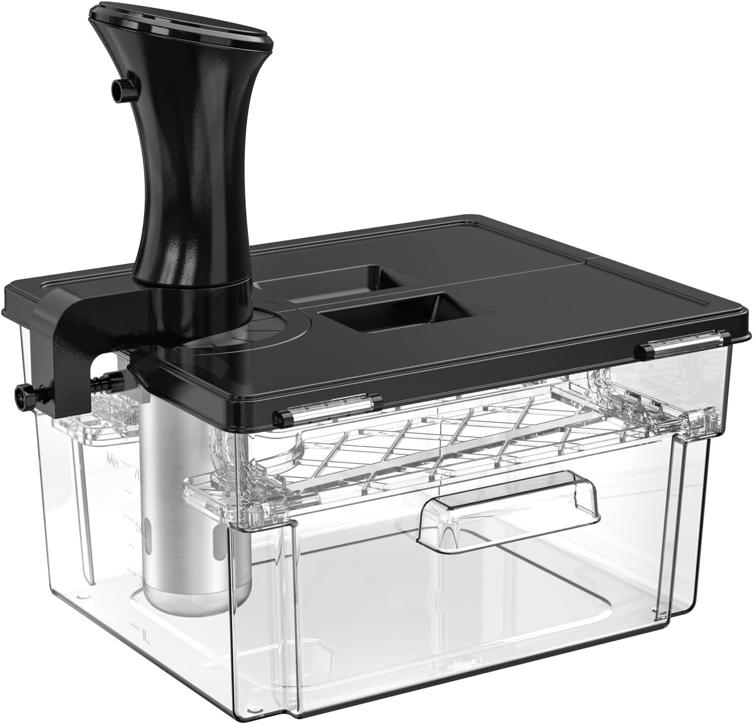 Contenitore Sous Vide con Coperchio e Rastrelliera 11L
