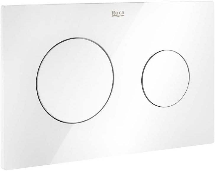 Roca PL10 One Piastra di azionamento, Plastica, Bianco