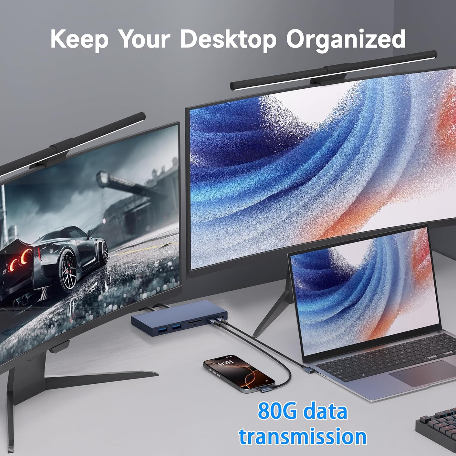 Bawiofiau Cavo USB-C 5 Type-C 80Gbps 2M - immagine 5