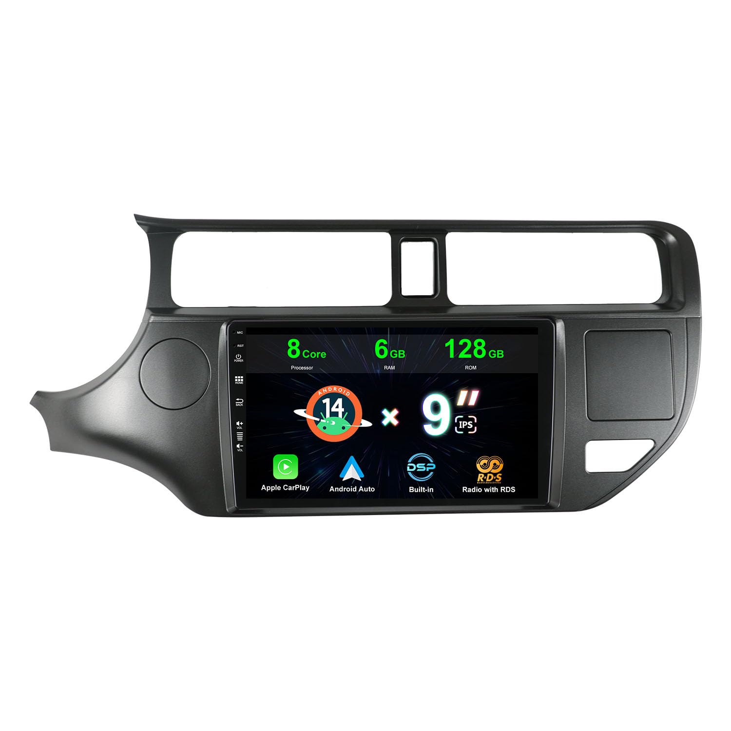 Autoradio Android 14 per Kia RIO K3 2011-2017 9 pollici