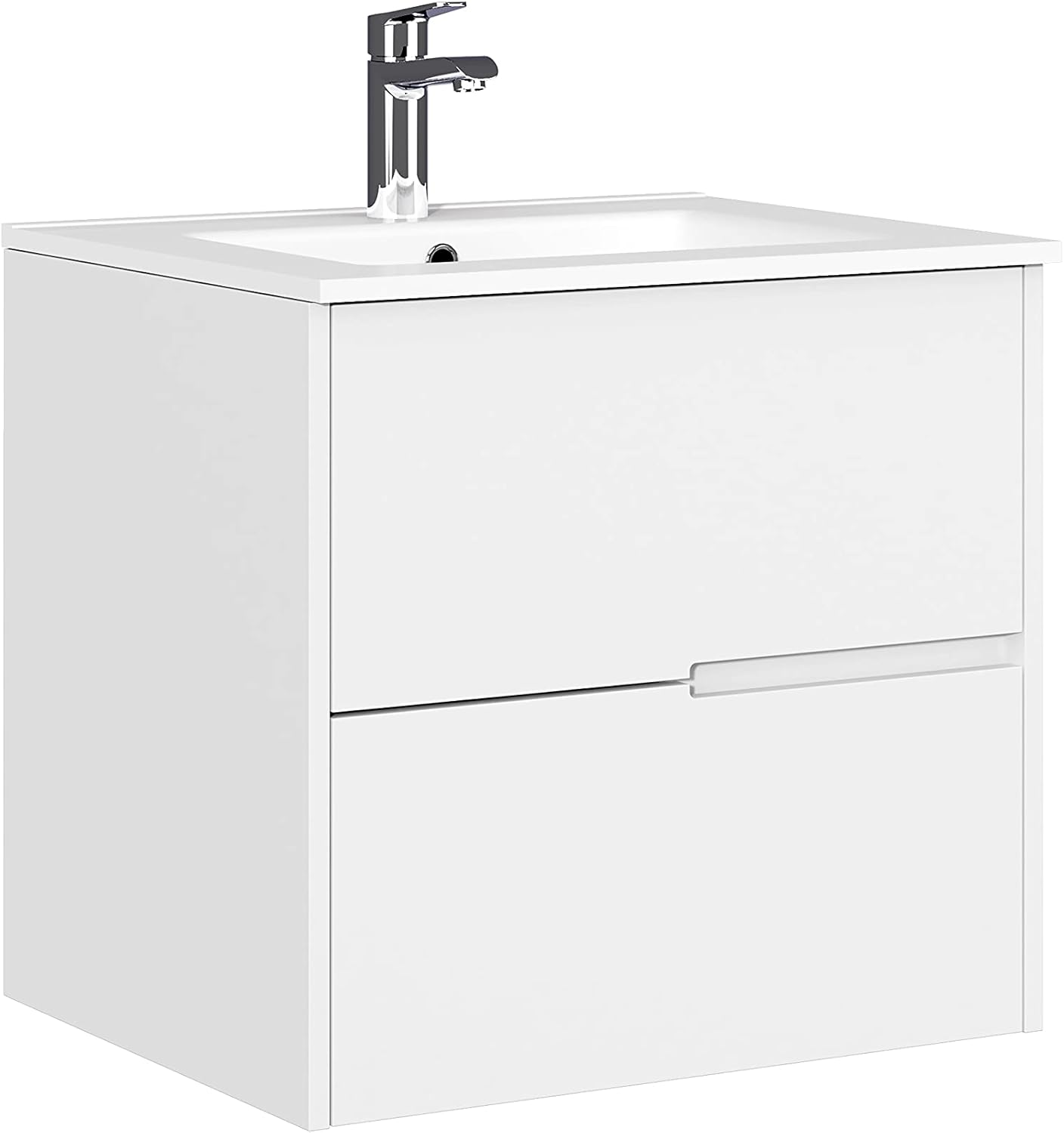 Baikal Gavin, Ceramica Legno Melammina 16 mm, Bianco, 60 cm