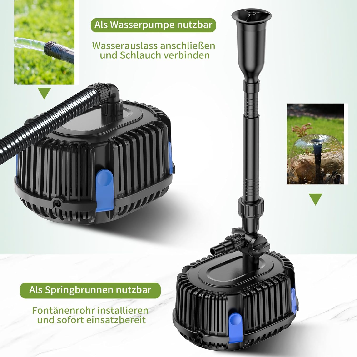 Forever Speed Pompa per Fontane Esterna 1000L/H 20W - immagine 5