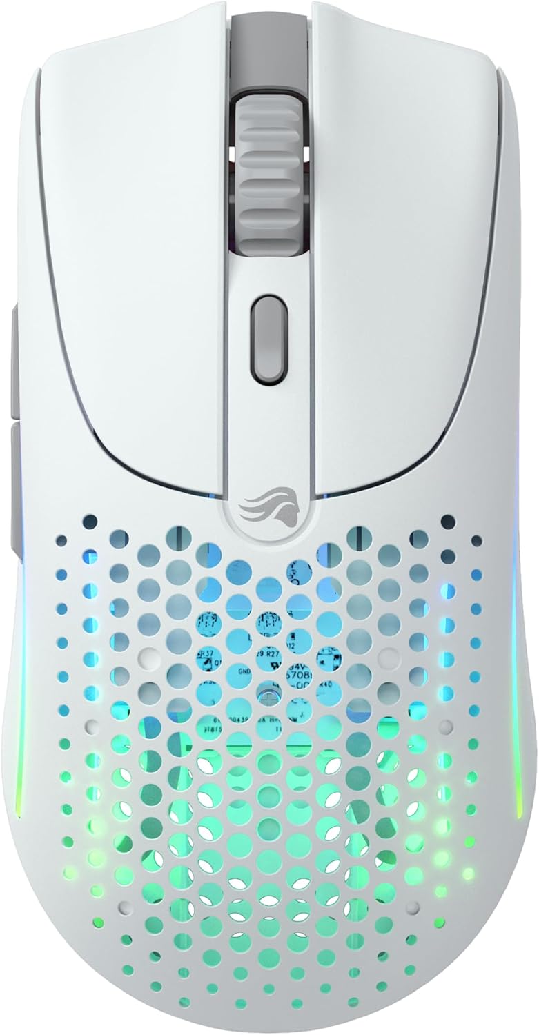Glorious Gaming Model O 2 Mouse Wireless 2.4GHz/Bluetooth, Bianco - immagine 2