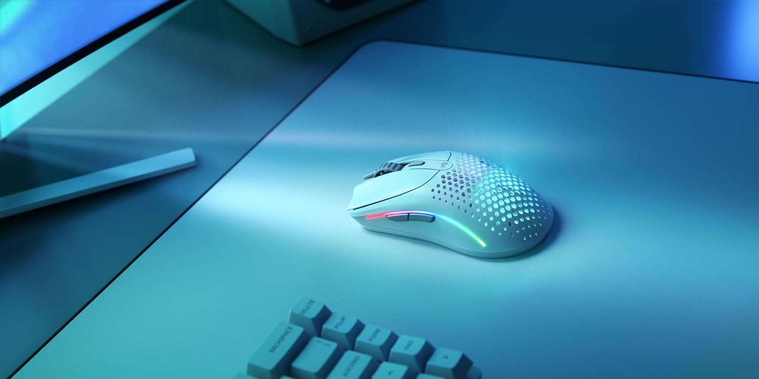 Glorious Gaming Model O 2 Mouse Wireless 2.4GHz/Bluetooth, Bianco - immagine 7