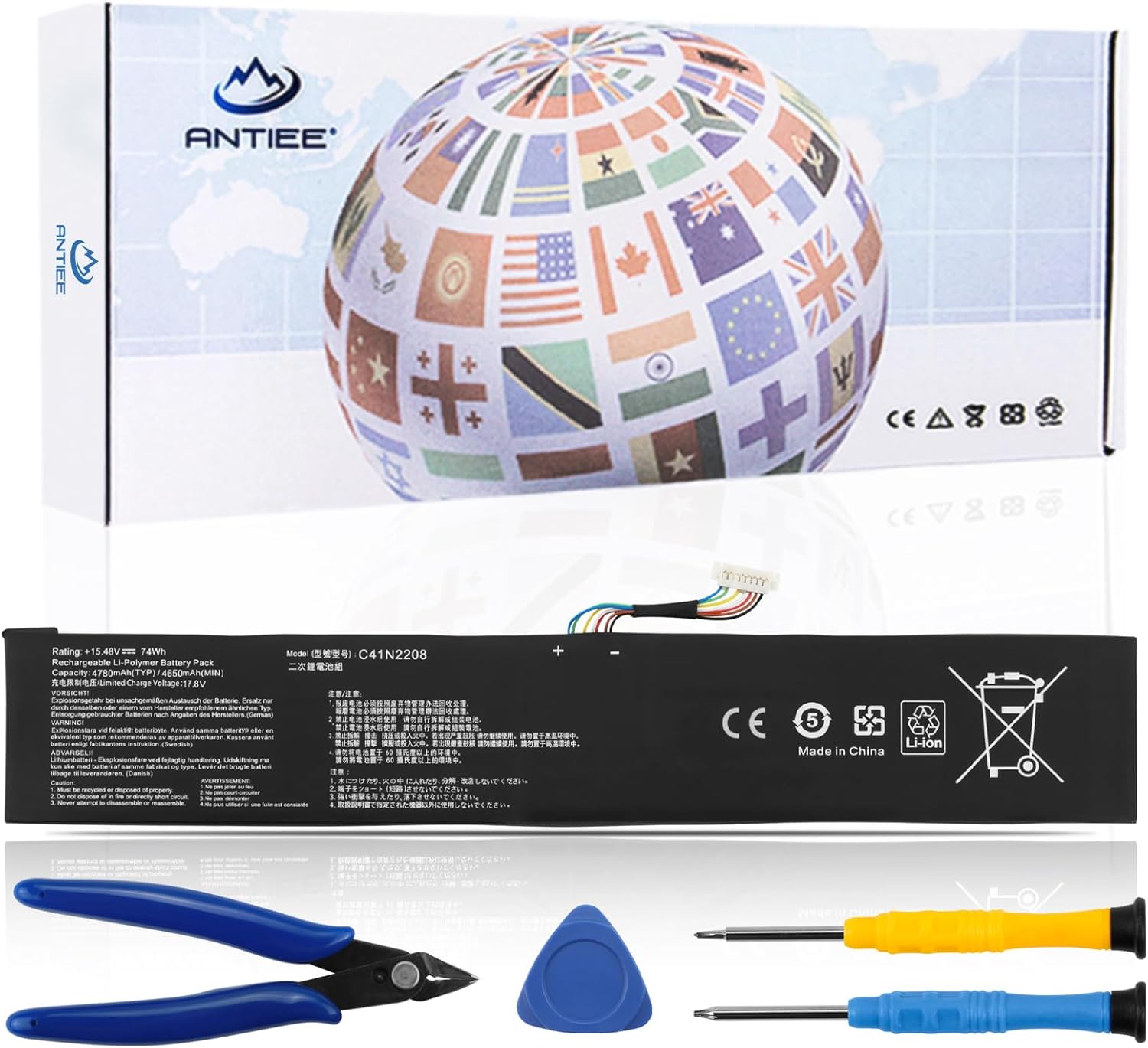 Antiee C41N2208 Batteria Laptop per ASUS ROG Ally (2023) - immagine 1