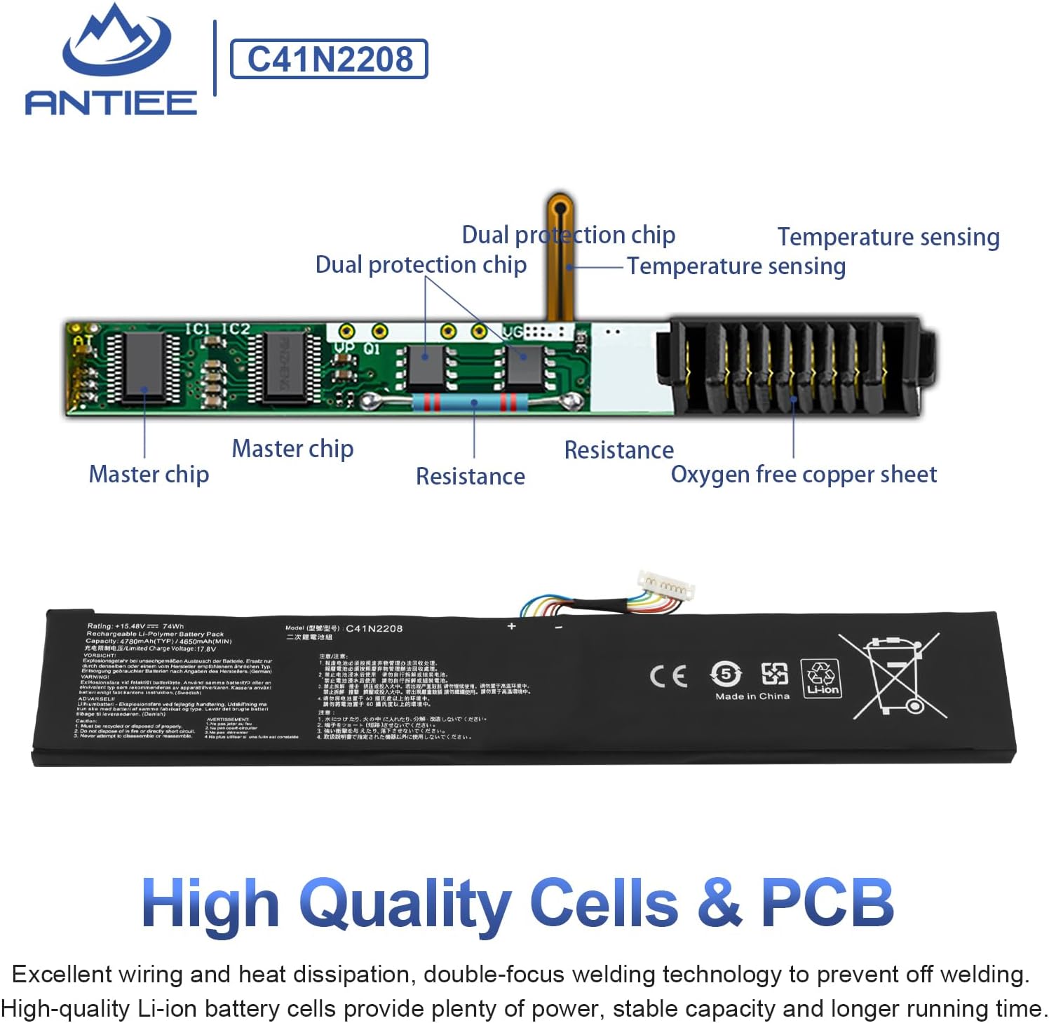 Antiee C41N2208 Batteria Laptop per ASUS ROG Ally (2023) - immagine 3