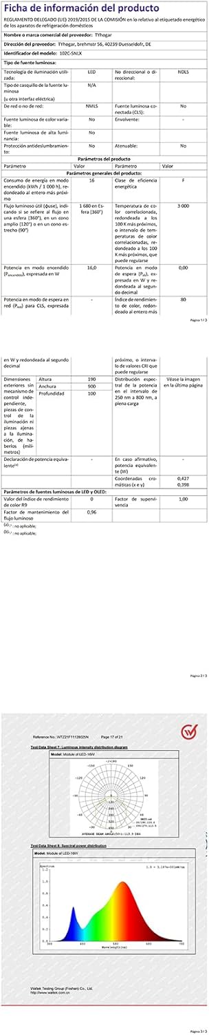 Tyhogar Lampada da Specchio Bagno 90cm 16W - immagine 10