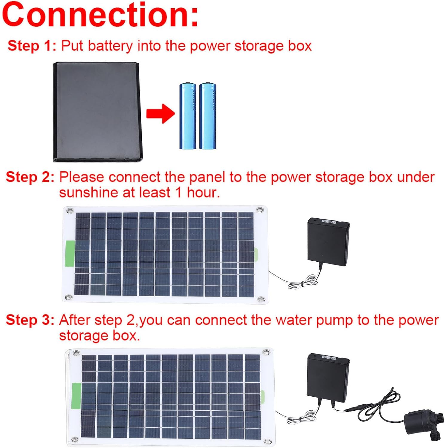 Pompa per Fontana Solare 100W da Esterno - immagine 3