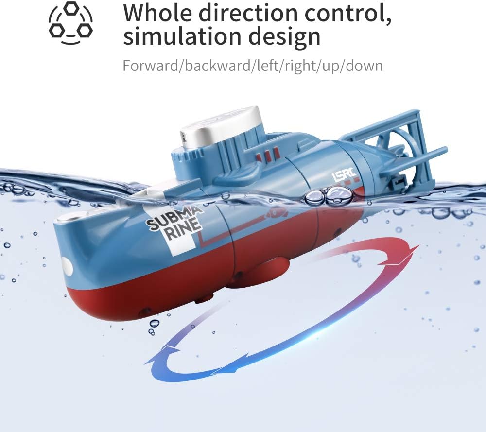 OBEST Mini Sottomarino Radiocomandato 6 M/Min - immagine 6