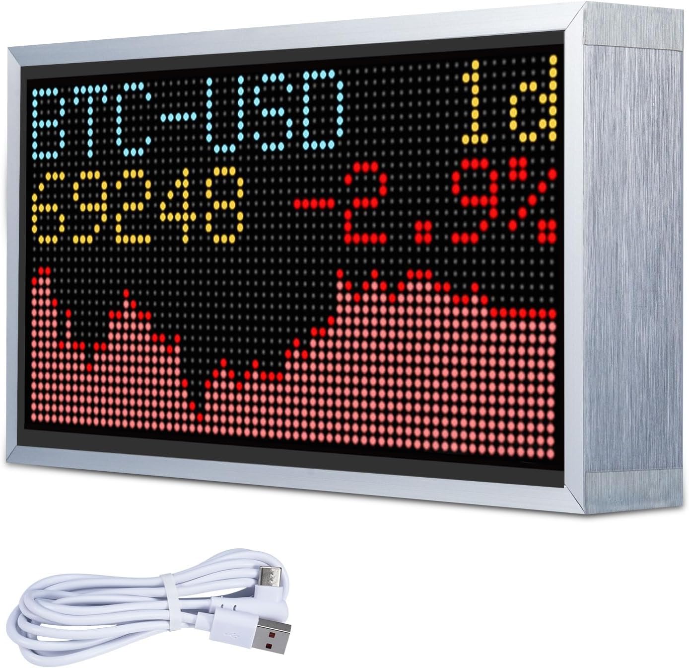 Bitcoin - Ticker LED per Display Crypto - immagine 1