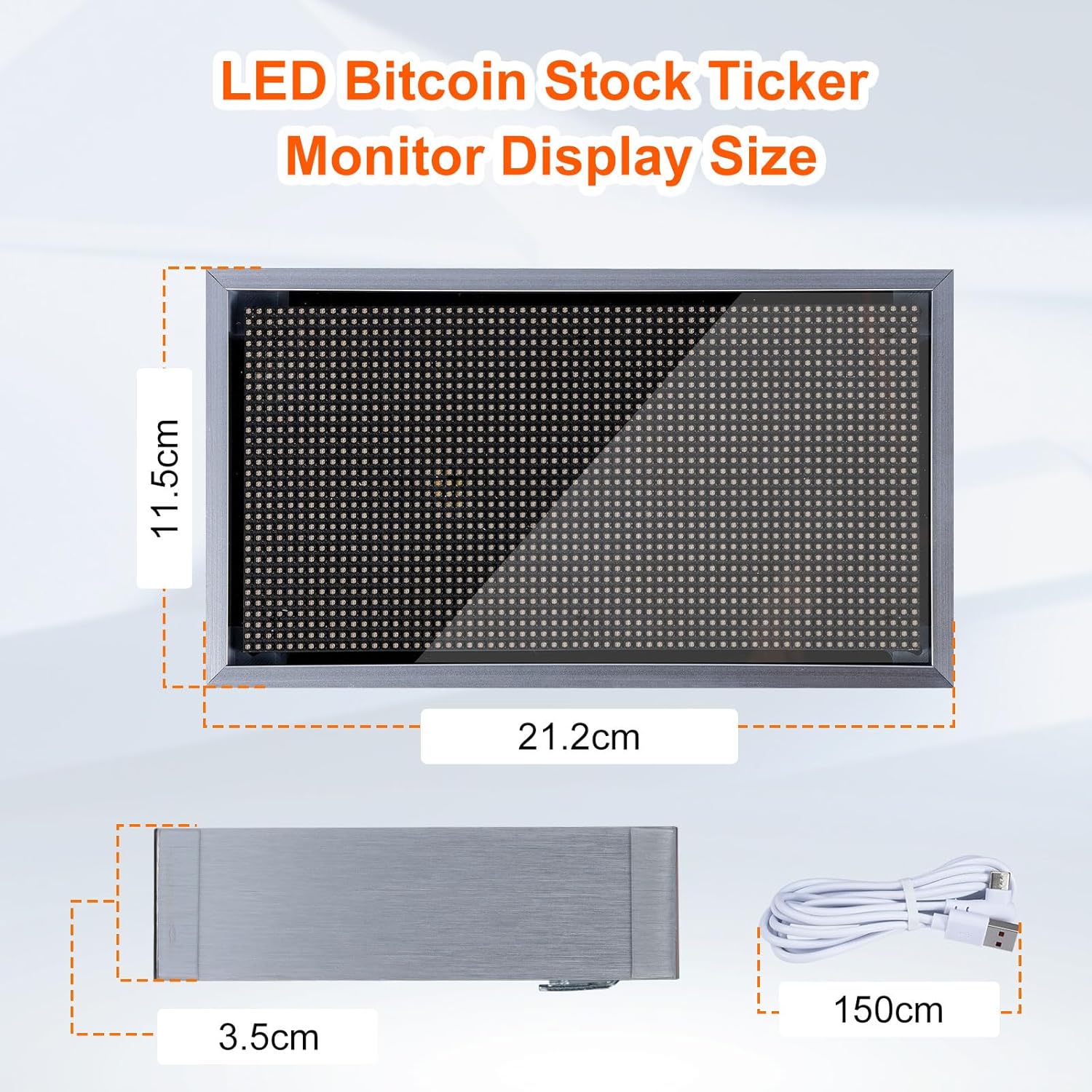 Bitcoin - Ticker LED per Display Crypto - immagine 2