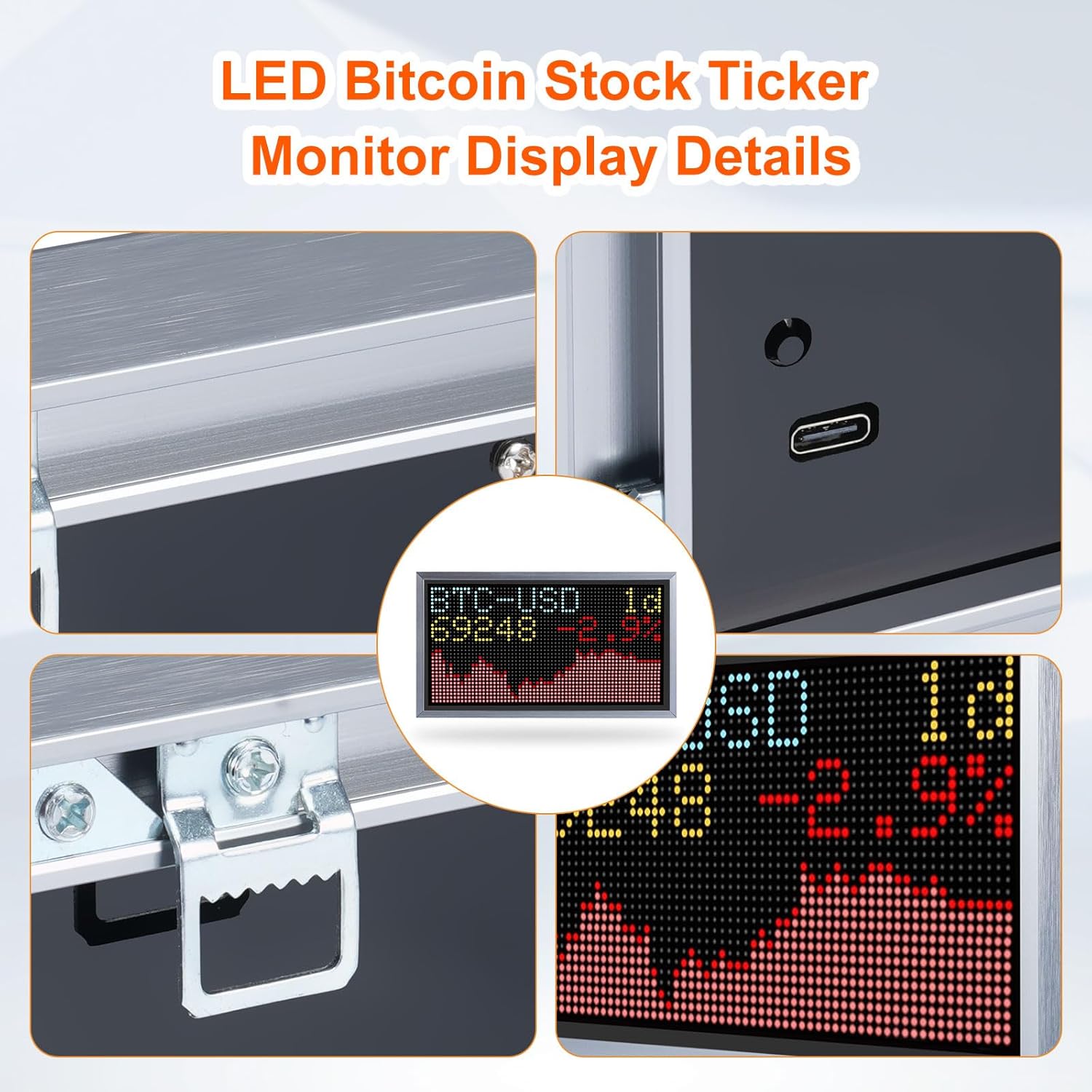 Bitcoin - Ticker LED per Display Crypto - immagine 3