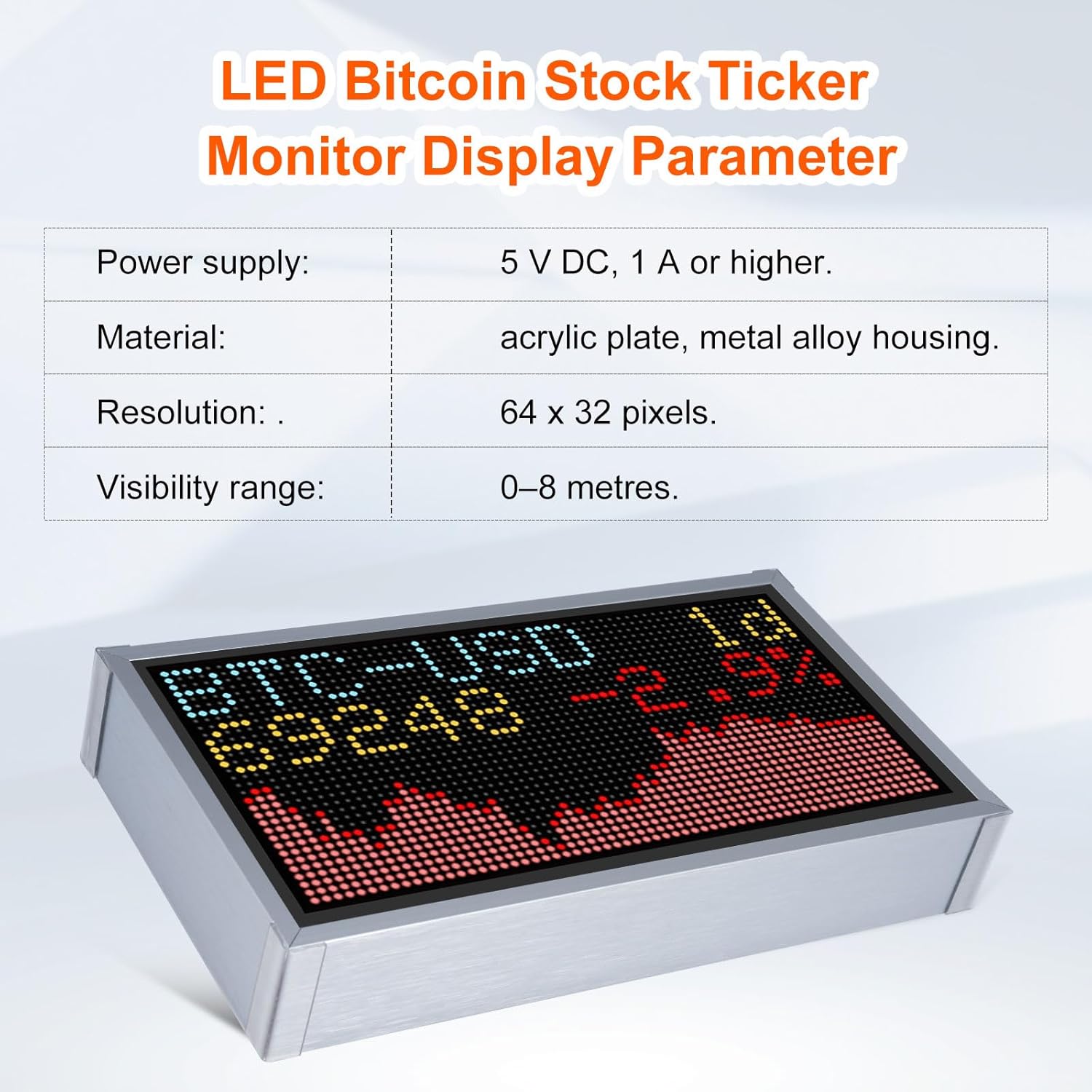 Bitcoin - Ticker LED per Display Crypto - immagine 5