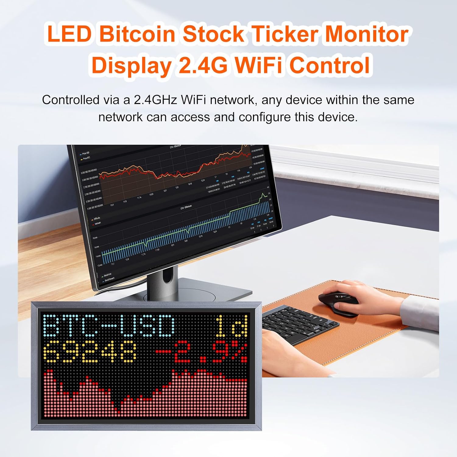 Bitcoin - Ticker LED per Display Crypto - immagine 6
