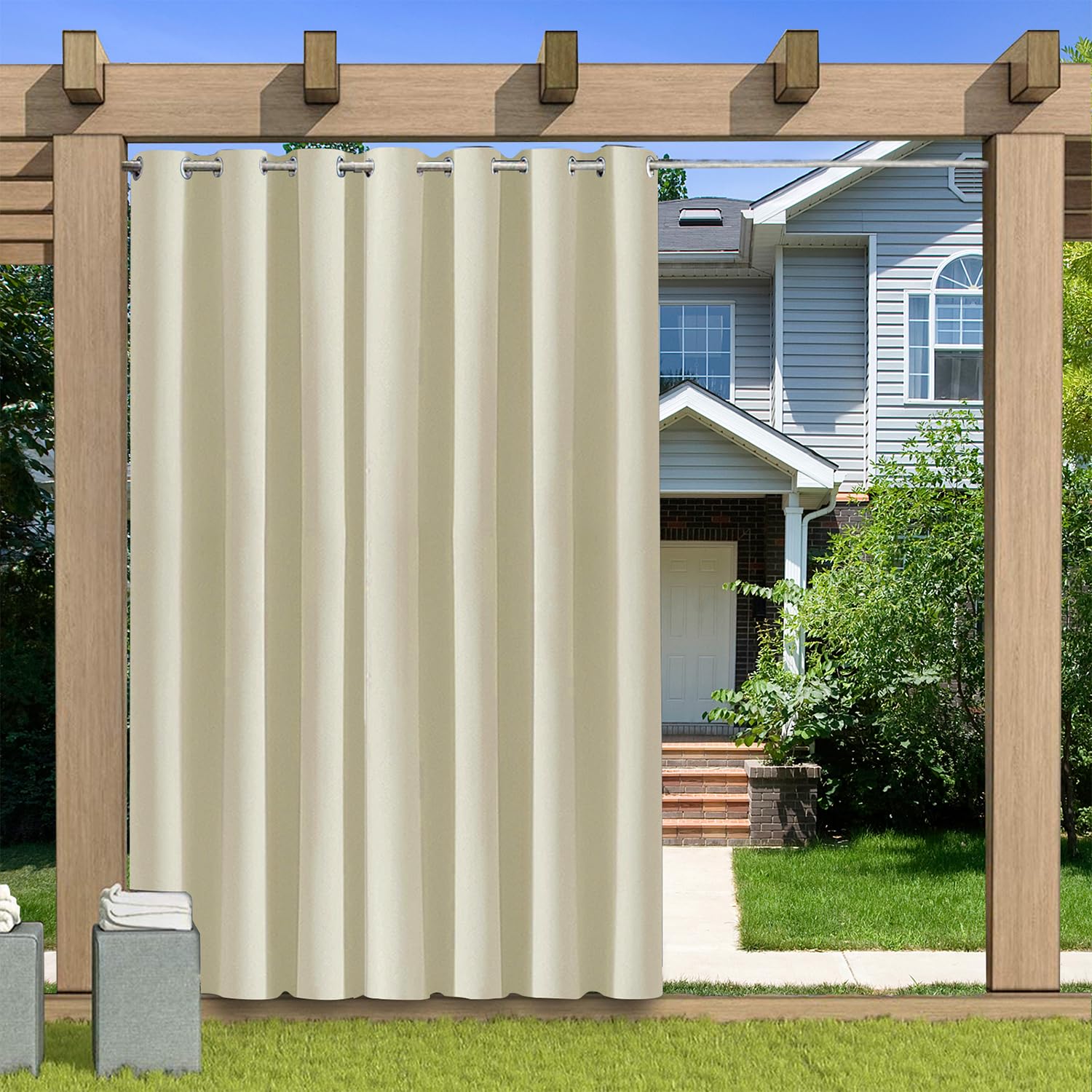 Tenda Oscurante per Esterni 213x259cm, Beige