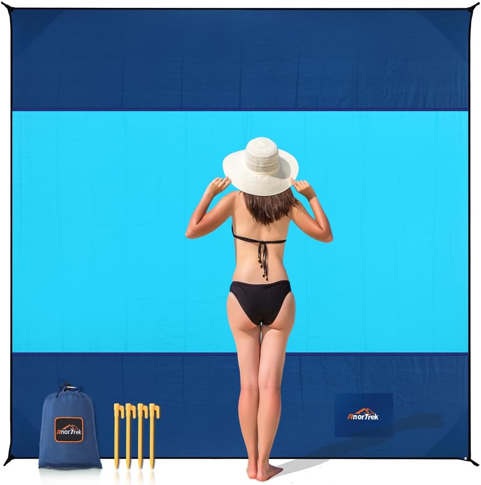 Anortrek Telo da Spiaggia Senza Sabbia 300x300 cm