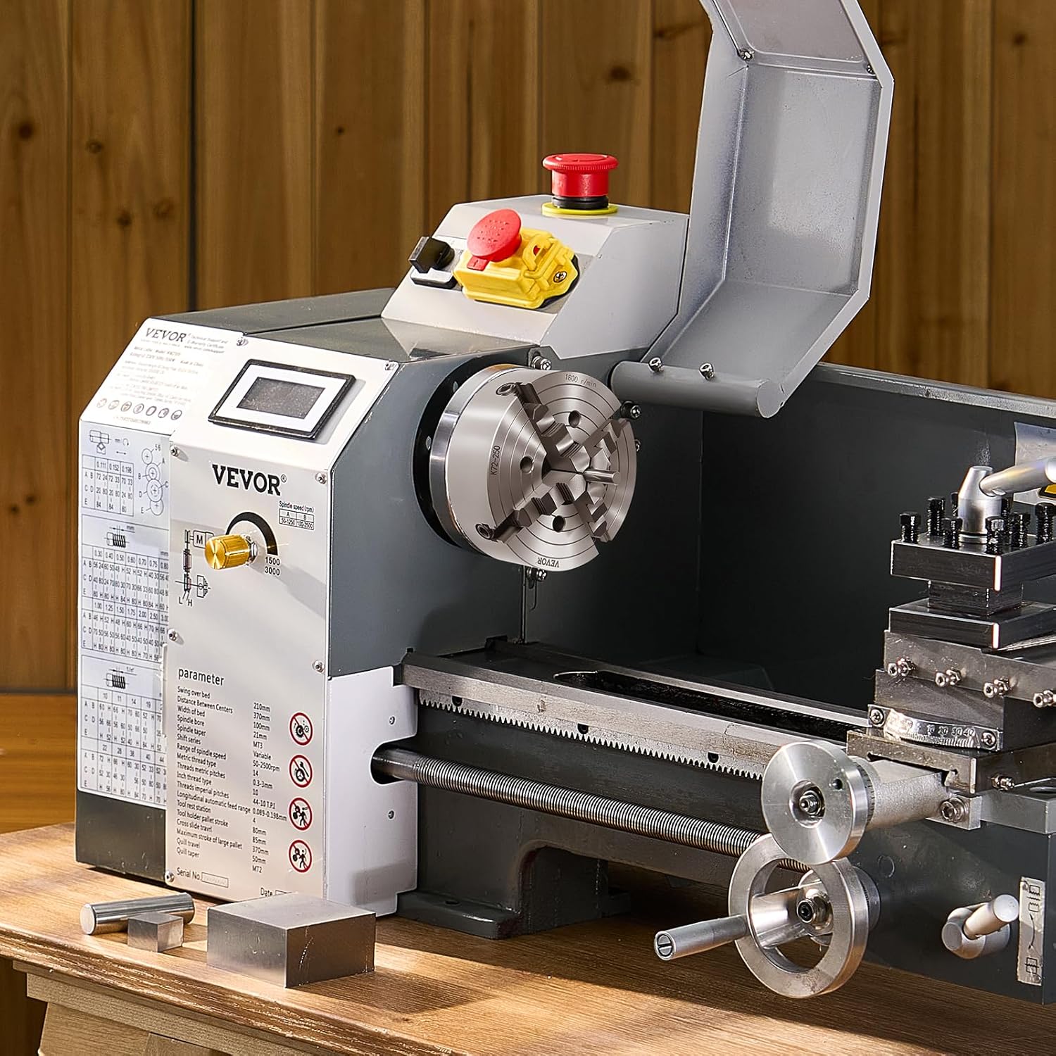 Vevor Mandrino per Tornio Autocentrante a 4 Griffe 250mm - immagine 8