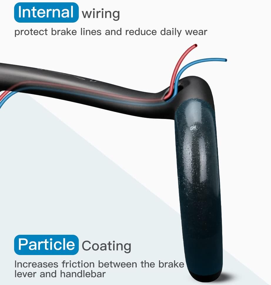 Alfa Pasca Manubrio Bici Corsa Carbonio 31.8 UD Opaca - immagine 4