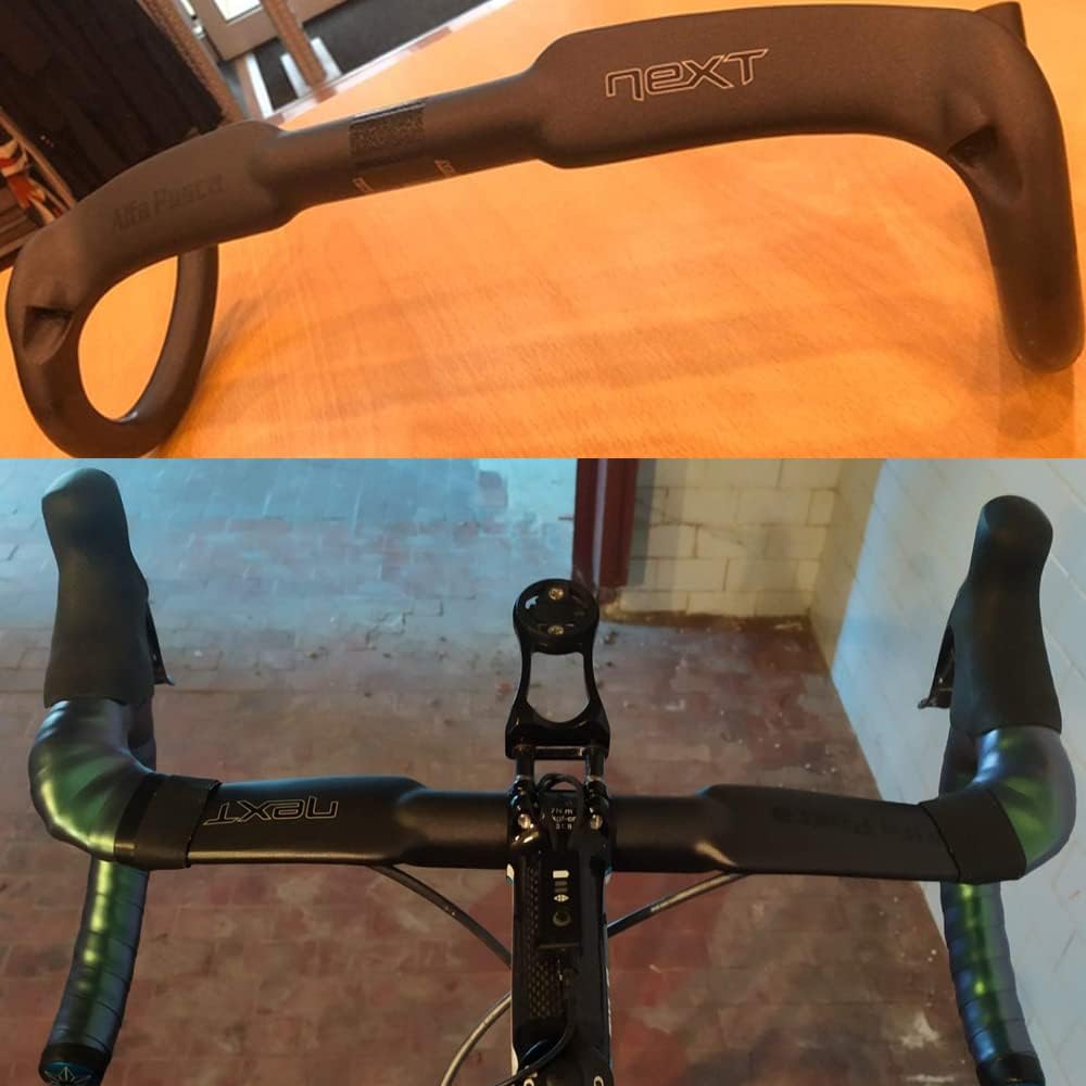 Alfa Pasca Manubrio Bici Corsa Carbonio 31.8 UD Opaca - immagine 6