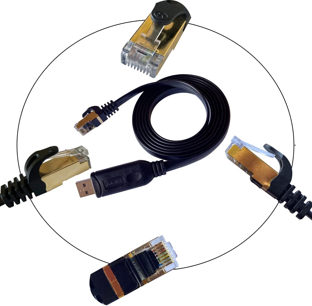 DSD TECH SH-RJ45E Cavo da USB a console con chip CH340C per switch ...