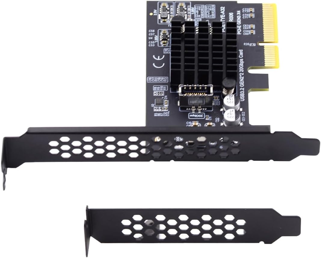 Xiwai Adattatore PCI-E 4X a USB 3.2 Gen2 Type-C/E - immagine 2