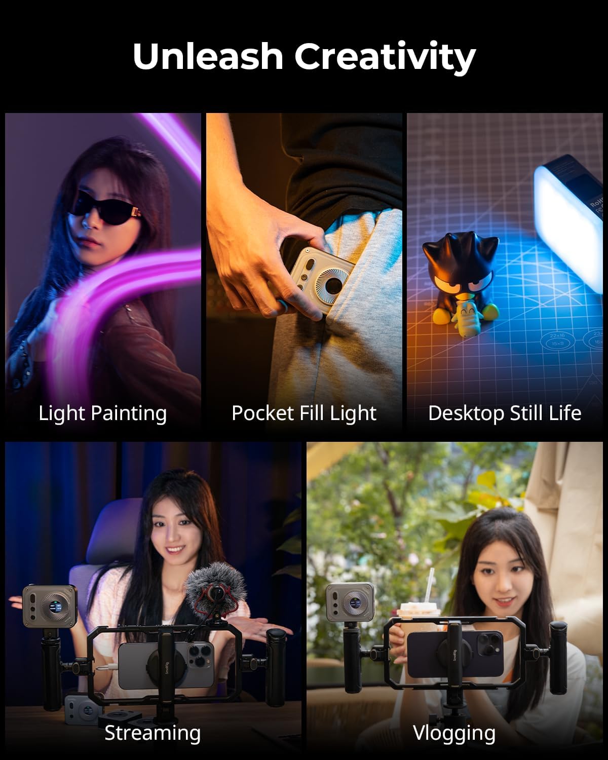 Smallrig Vibe P108 Pro RGB Video Light - immagine 6
