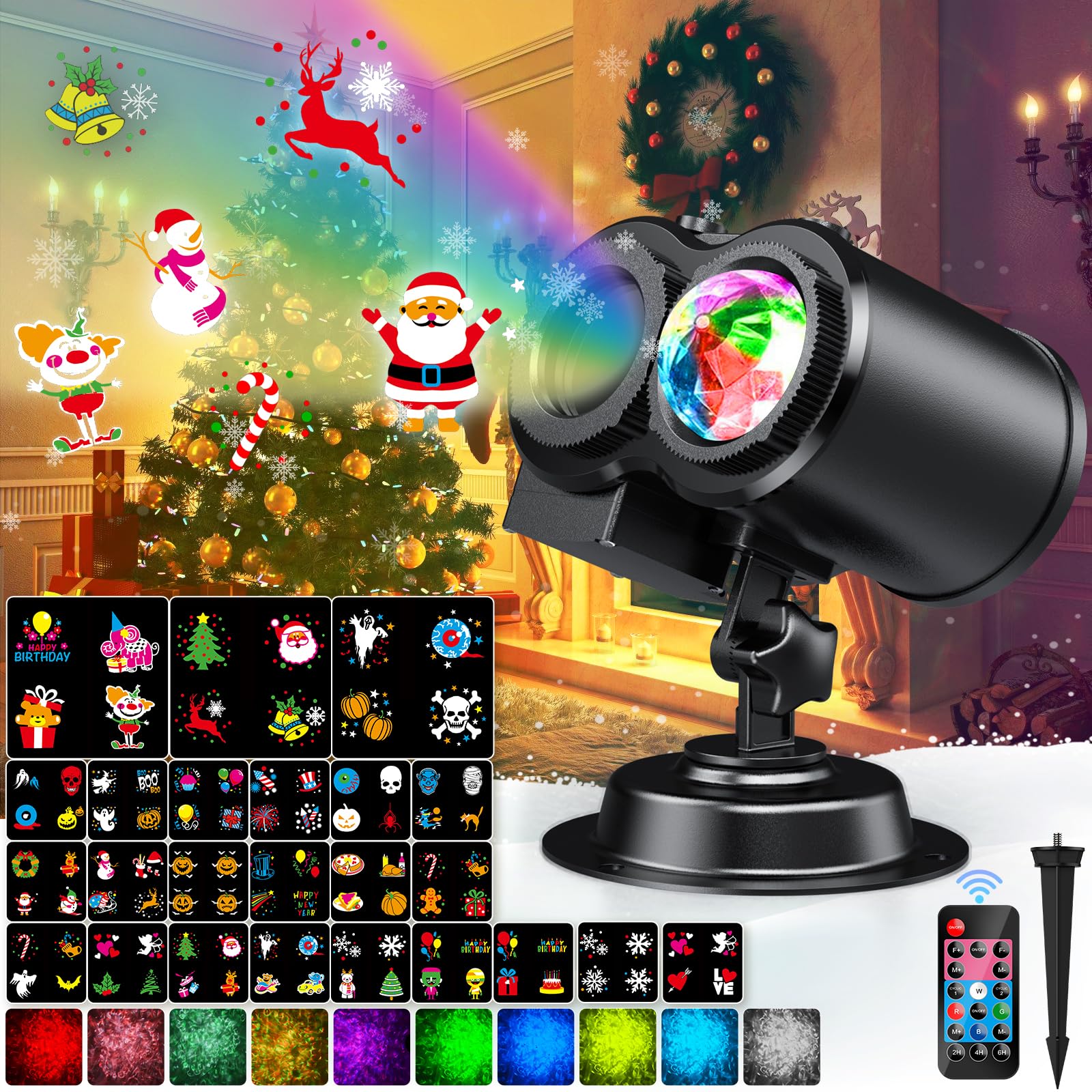 YAZAKY Proiettore Luci Natale per Interno Esterno