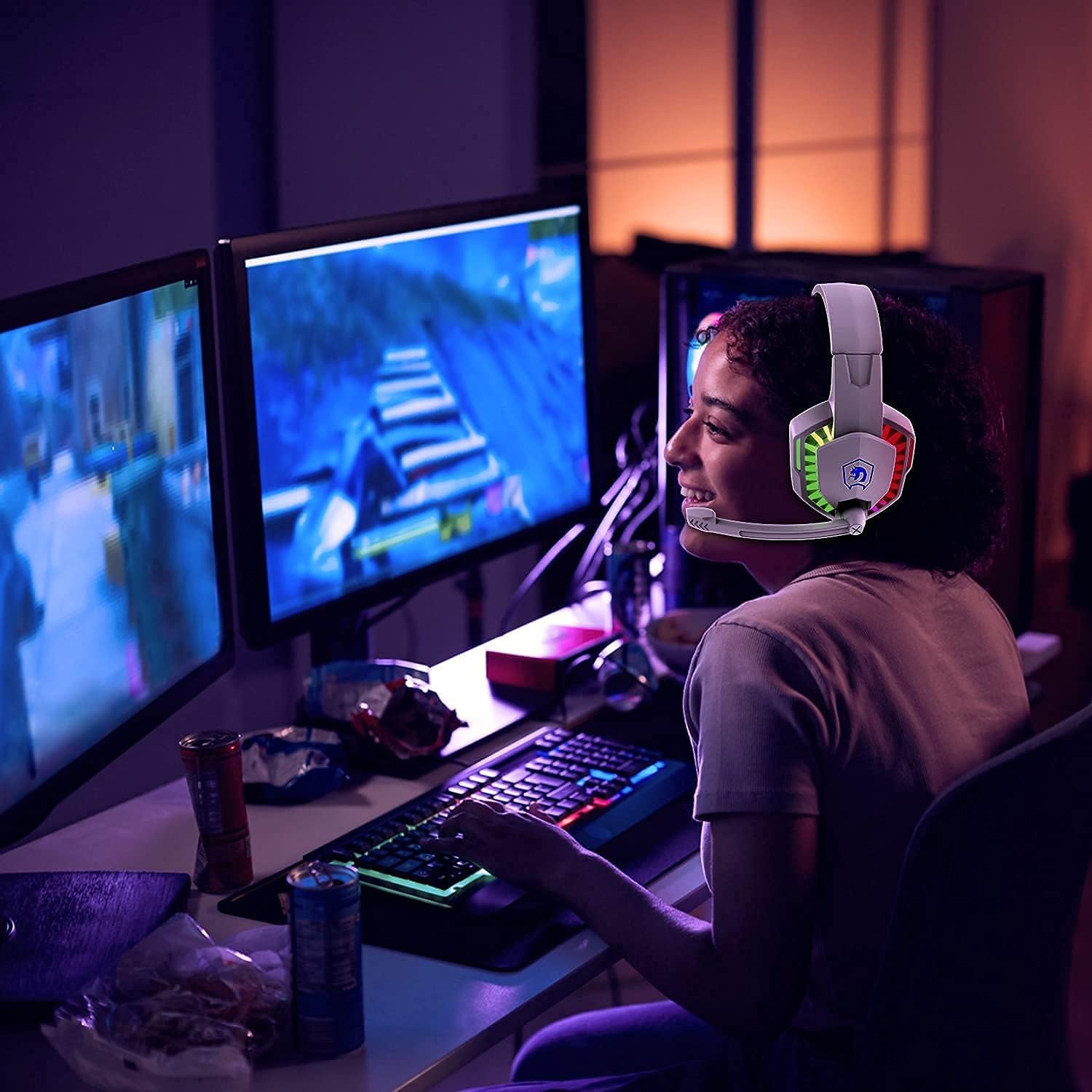 Tastiera Gaming con Cavo e Cuffie Combo Multi-RGB - immagine 7