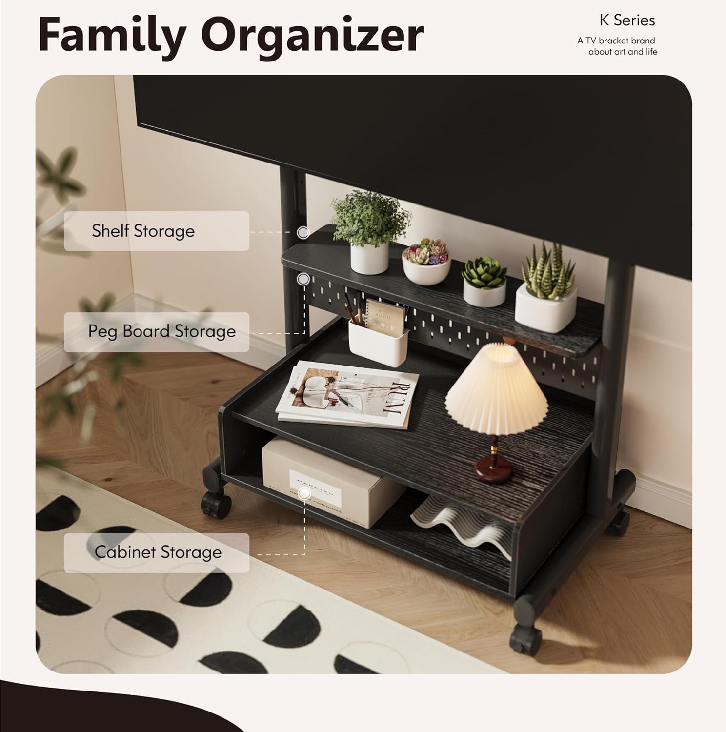 Fitueyes Supporto TV con Ruote per 40-85 pollici - immagine 2