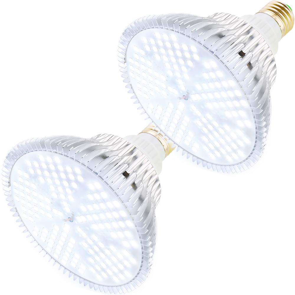 Milyn 2 Pezzi Lampada per Piante Spettro Completo E27 100W