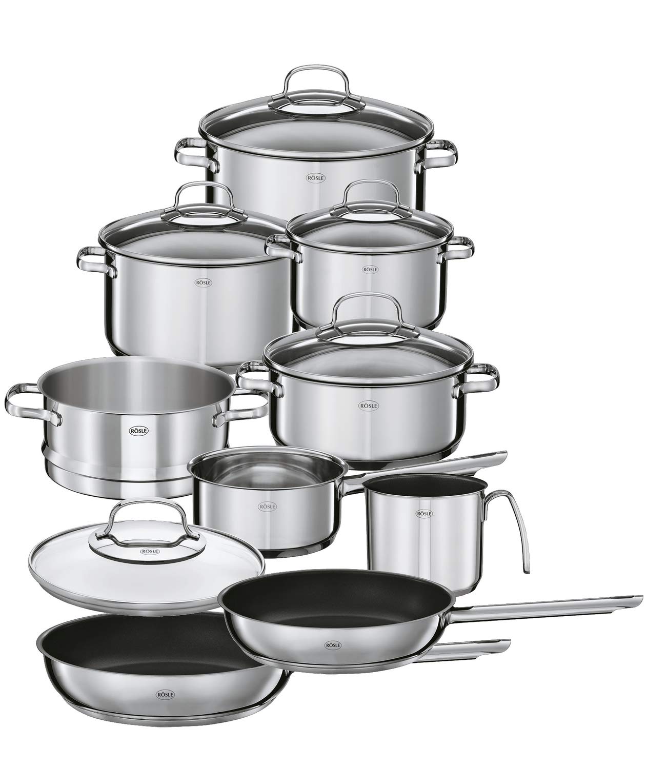 Rösle ELEGANCE Set 10 Pezzi Acciaio Inox 18/10