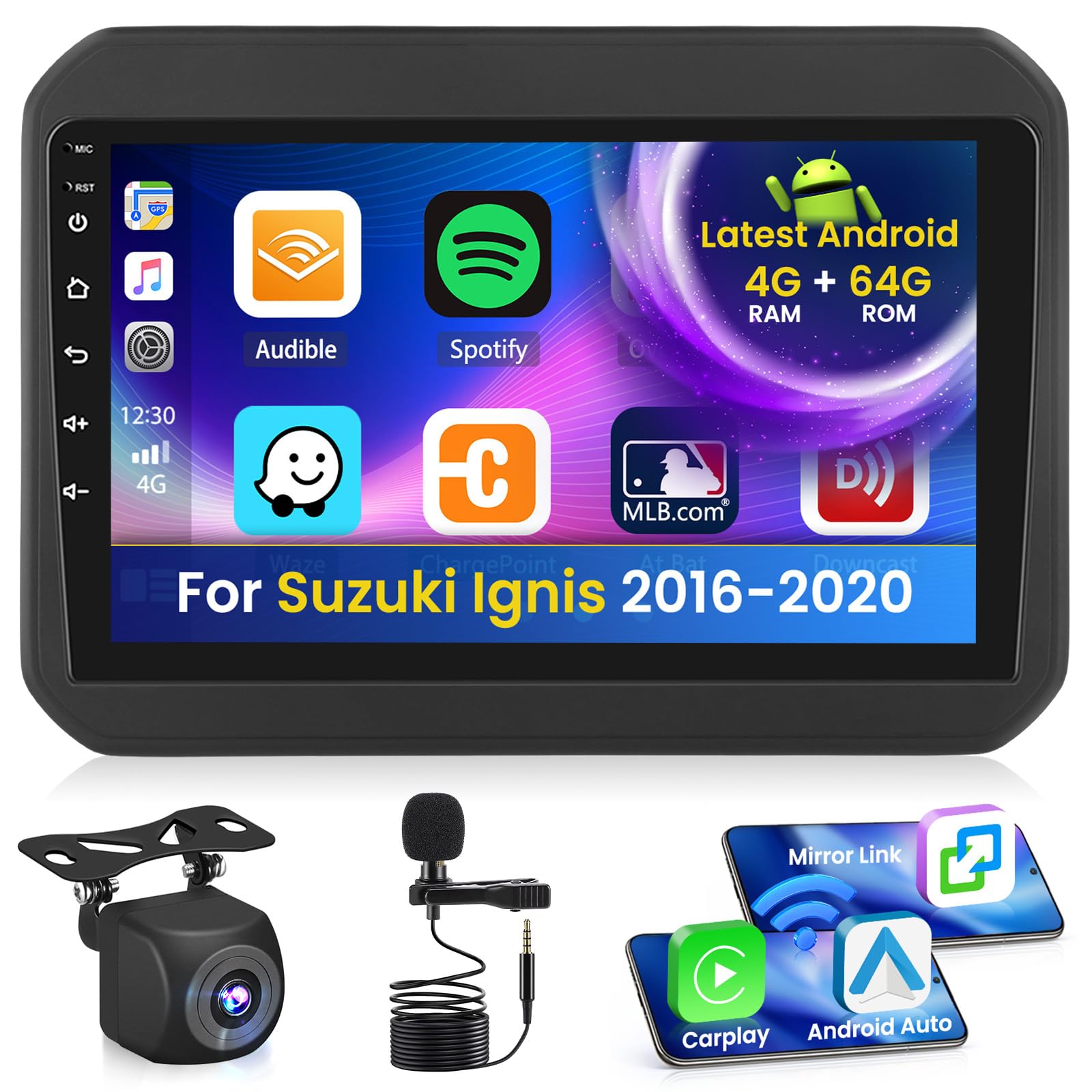 Autoradio Android 15 per Suzuki Ignis 2016-2020