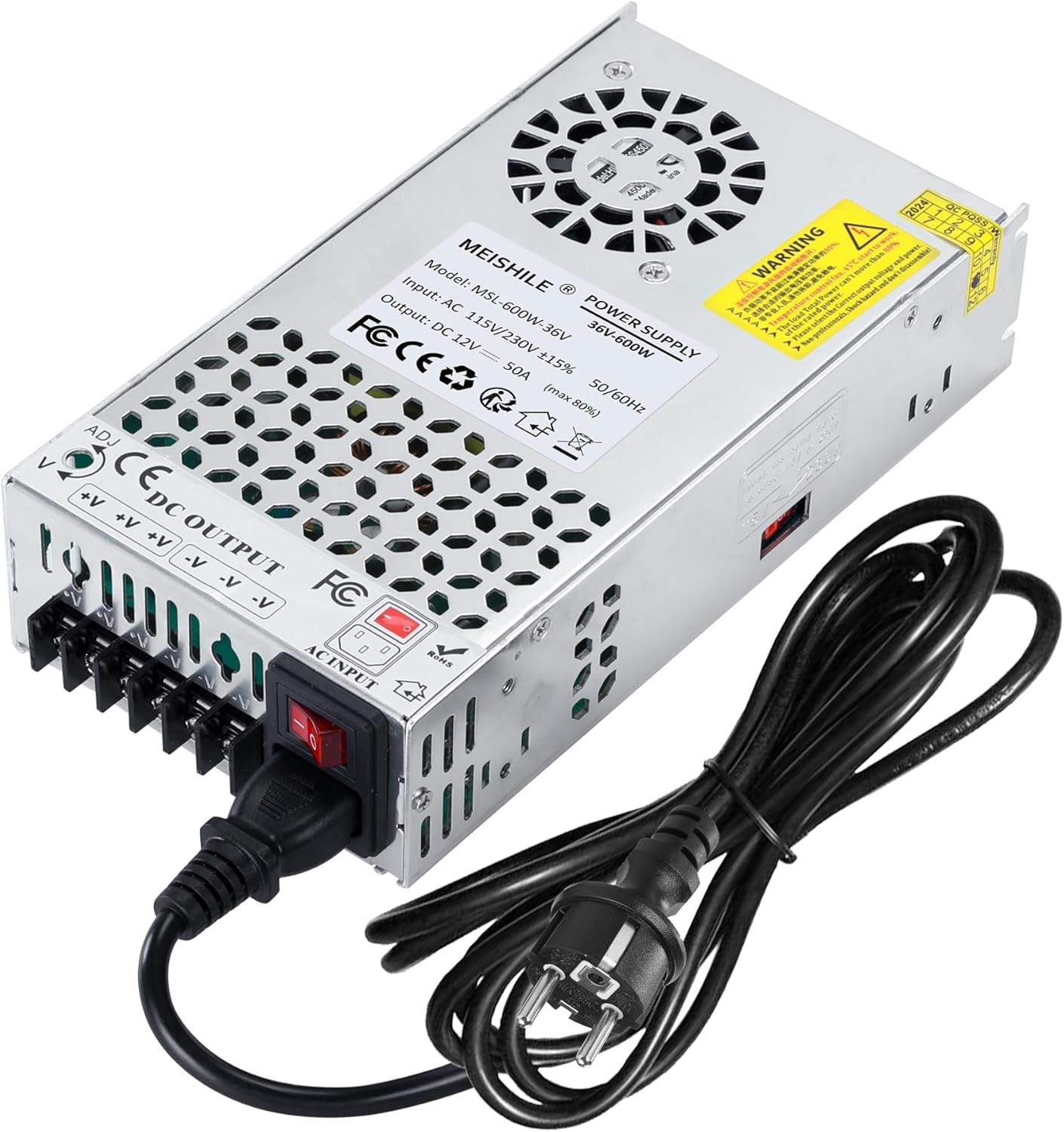 Alimentatore Trasformatore 36V 16.6A 600W - immagine 1