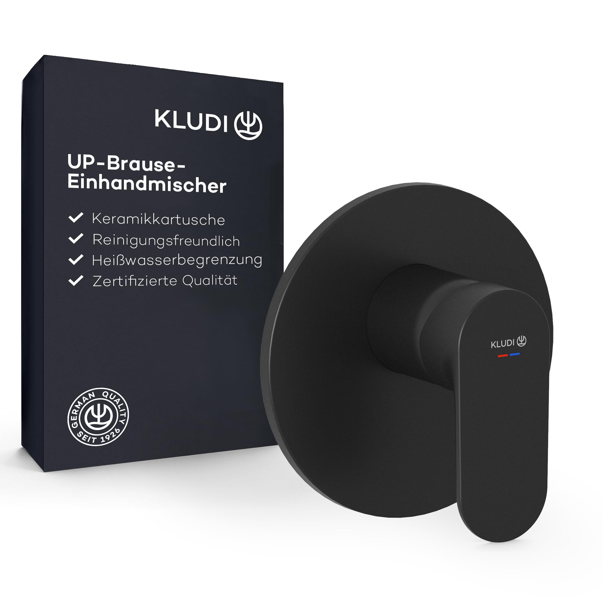 Kludi X1 Rubinetto Doccia Incasso Nero Opaco