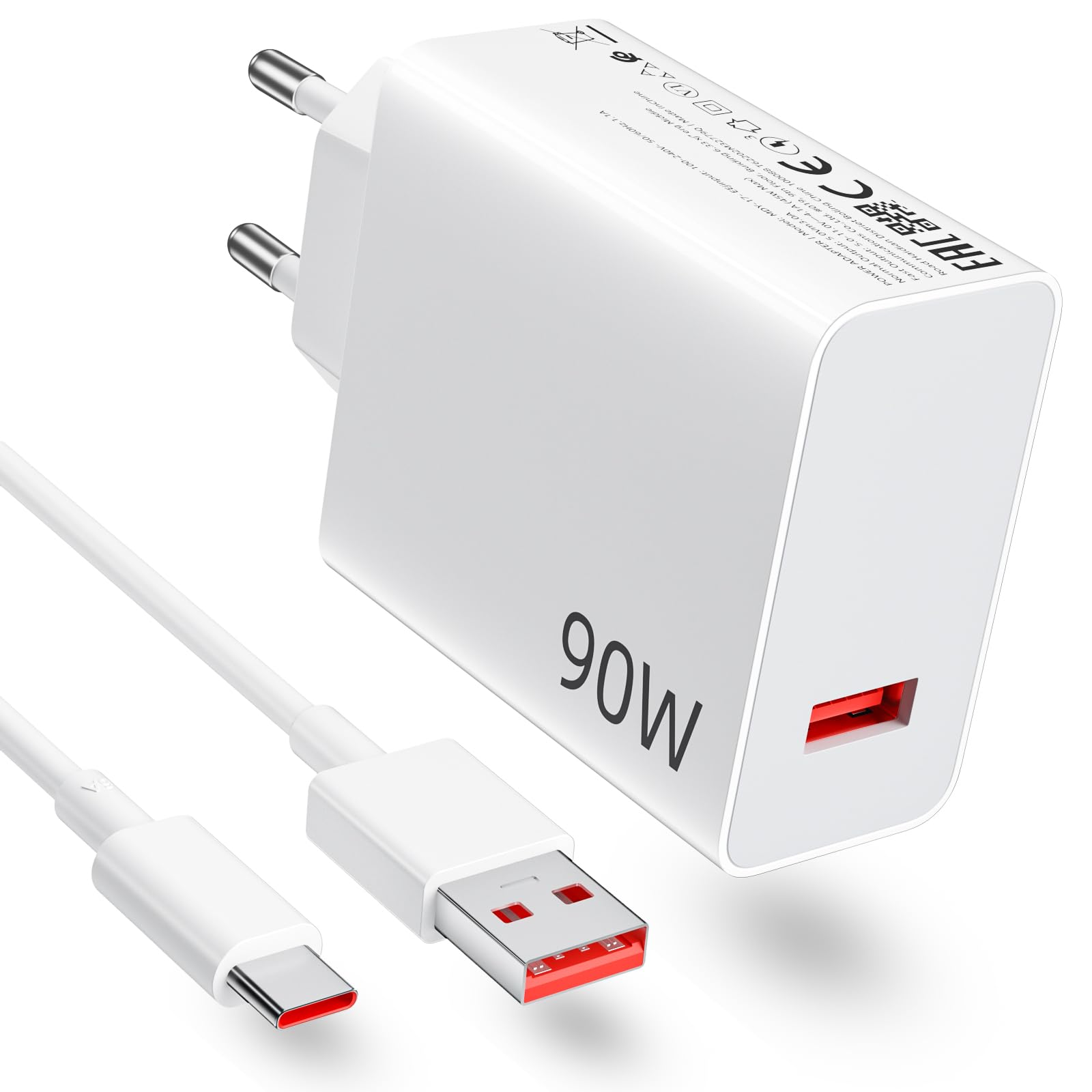 Caricatore Rapido 90W con Cavo USB C 1m