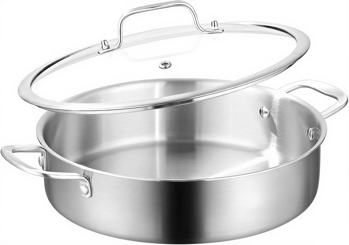 Casseruola Tri-Ply Acciaio Inox Ø 30cm, Induzione