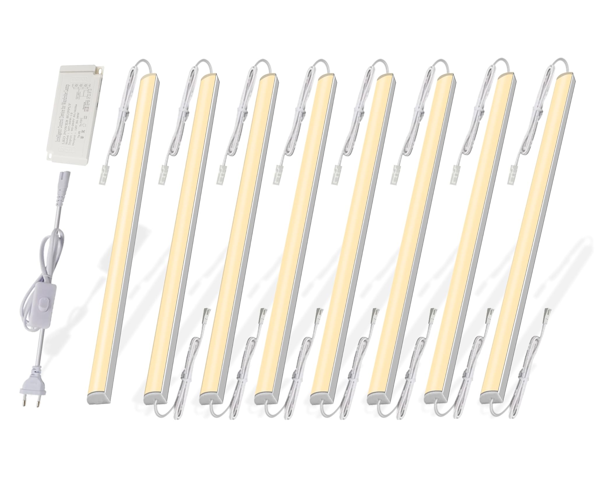 Cefrank Barre Luminose LED Sotto Mobile 8pcs 30cm