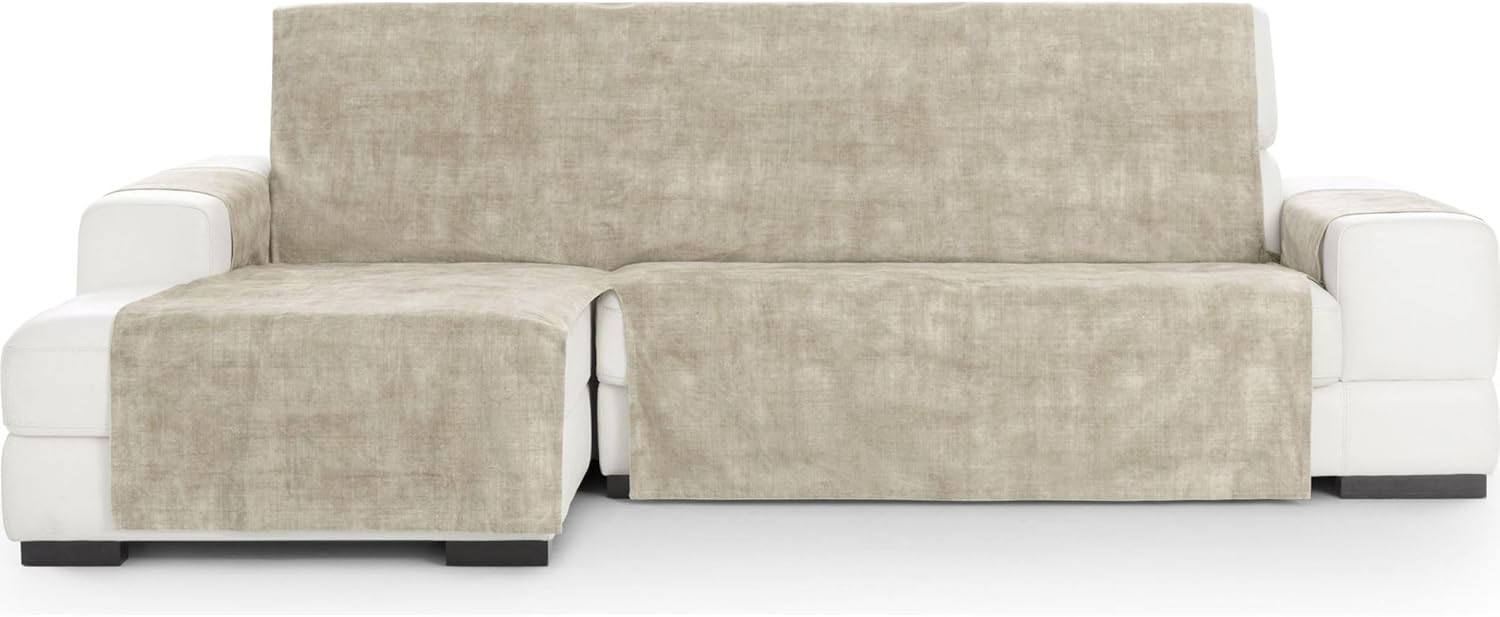 ECOMMERC3 Copridivano Chaiselong Extra Sinistro, Ecru