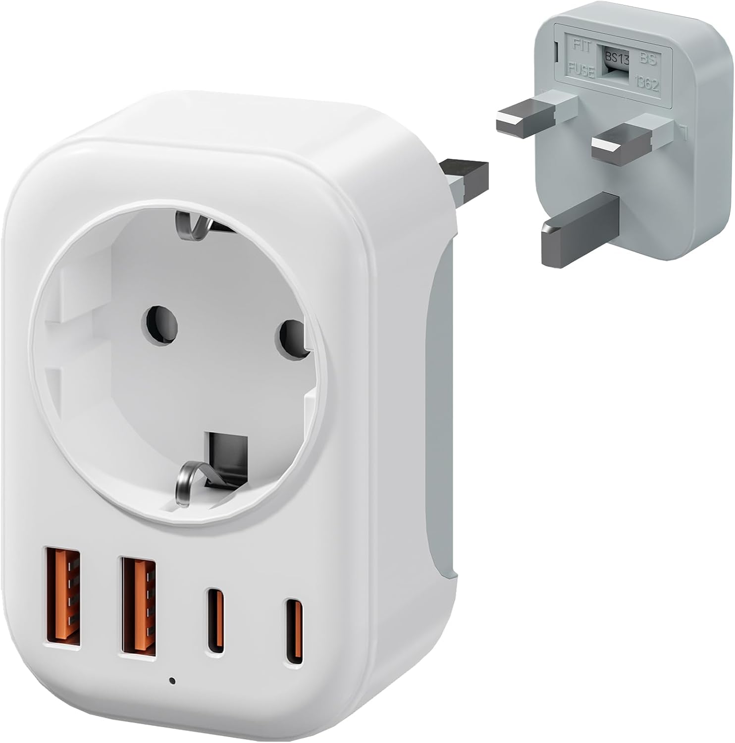 Bigfish Adattatore Presa Inglese 5 in 1 - immagine 1