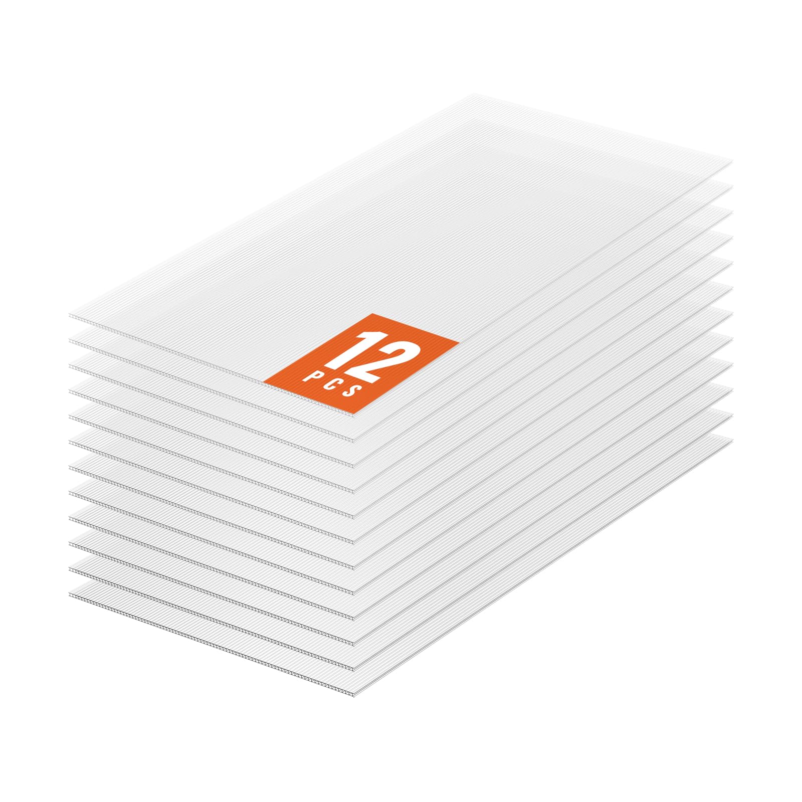 VEVOR Pannelli per Serre in Policarbonato 12 Pezzi