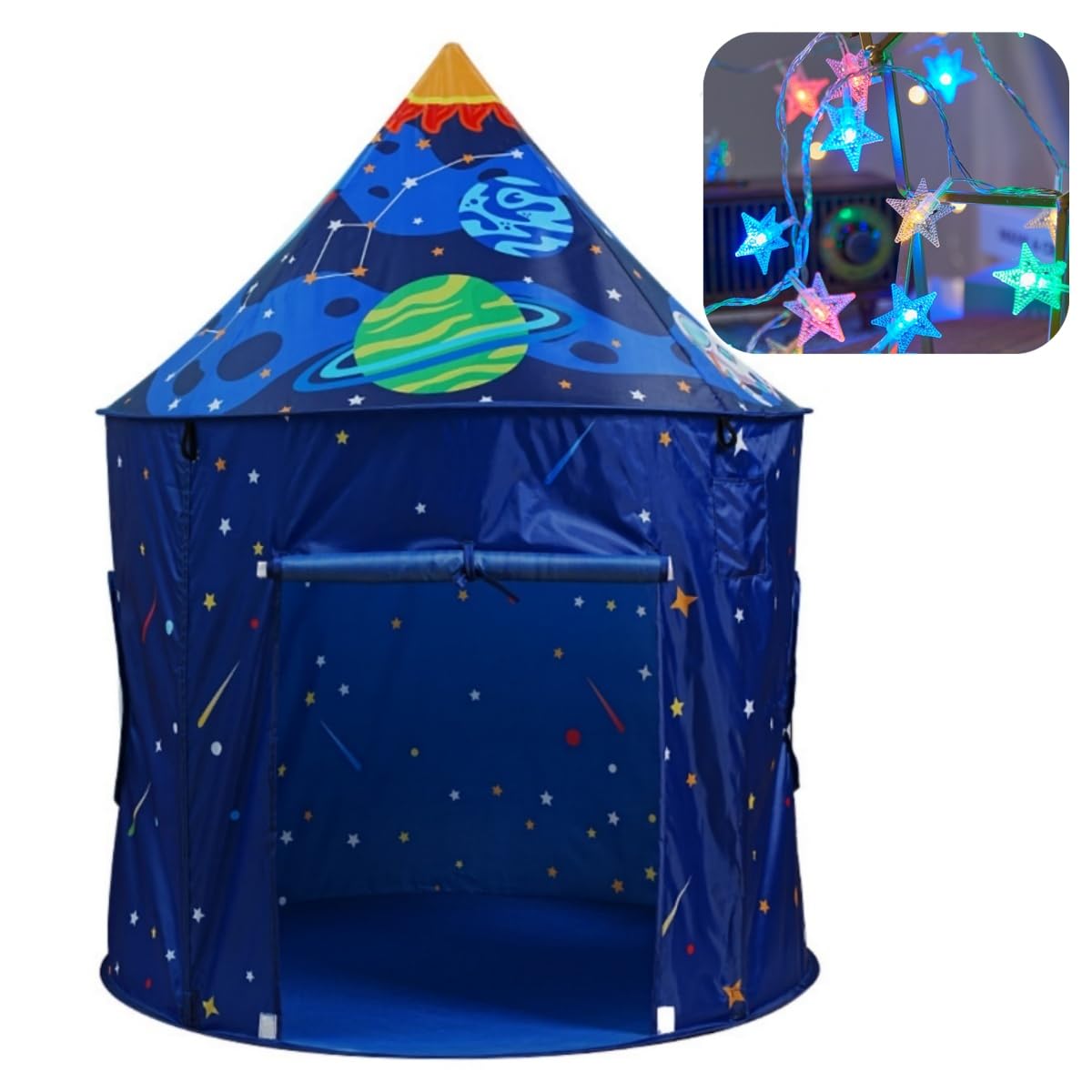 Benebomo Tenda da Gioco a Razzo Spaziale Blu Pop-Up