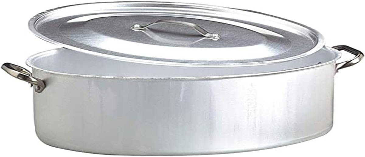 Pentole Agnelli Casseruola Ovale Alluminio 3mm 50cm
