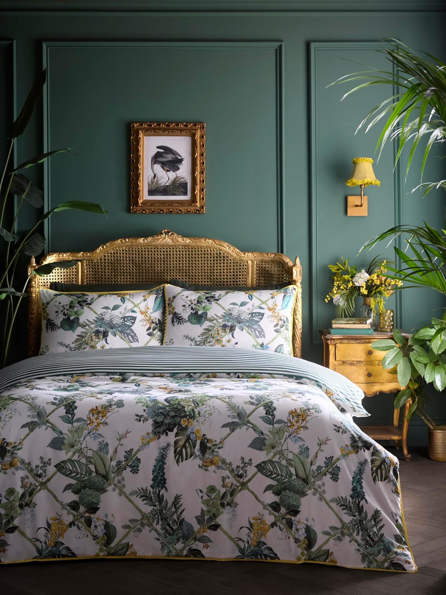 Laurence Llewelyn-bowen Set Copripiumino King Size, Verde