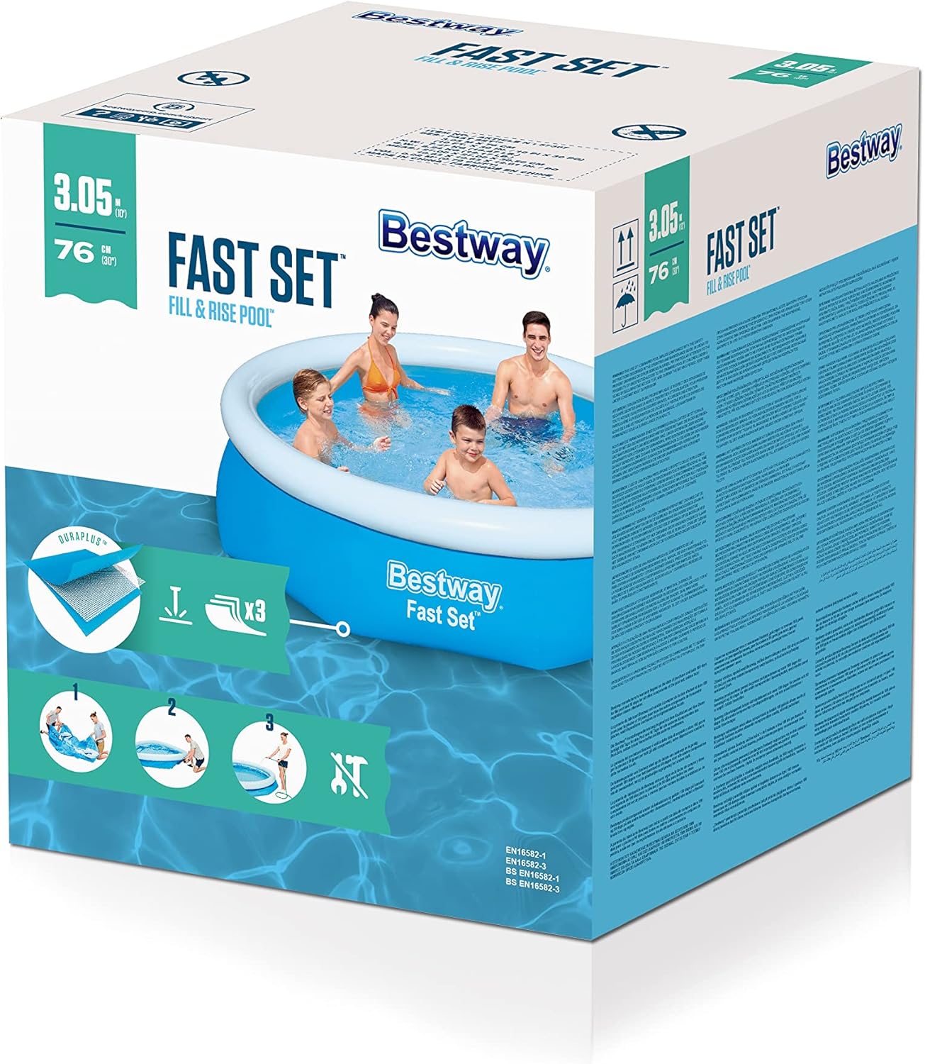 Bestway 57266 Piscina Fuori Terra Fast Set da 305x76 cm - immagine 3
